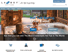 Tablet Screenshot of lazboyhottubs.com